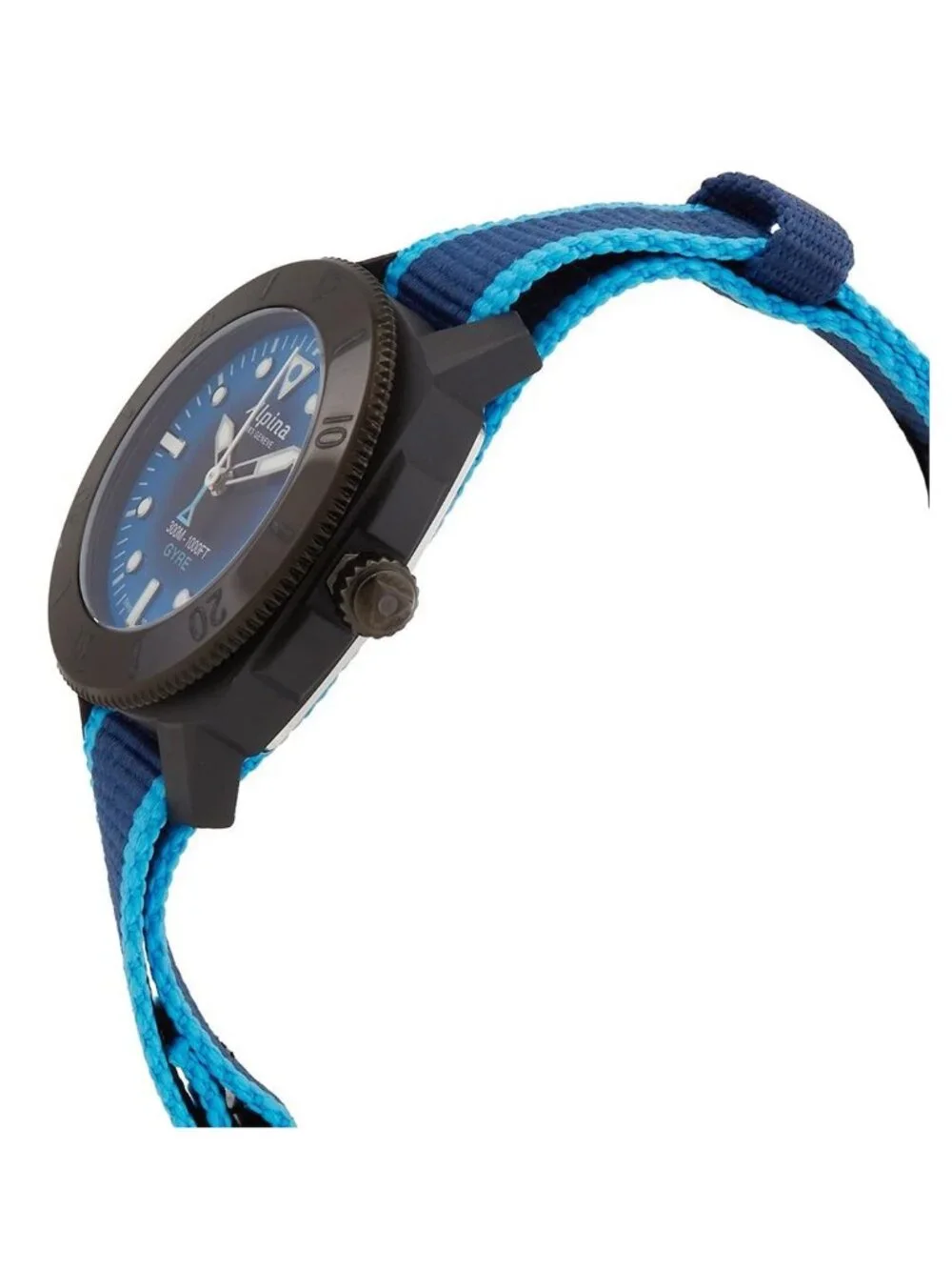 NWT Alpina Seastrong Diver Gyre Automatic Blue Dial Ladies Watch